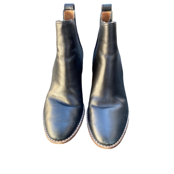 Madewell Black leather the Regan heeled boot size 7.5 - Picture 4 of 7